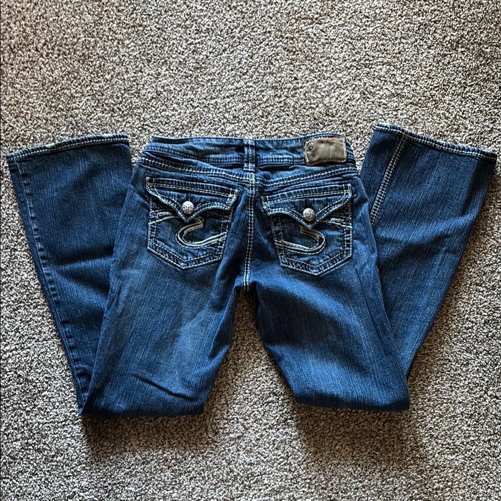 Silver Jeans Suki Blue Bootcut Jeans 27/32 EUC